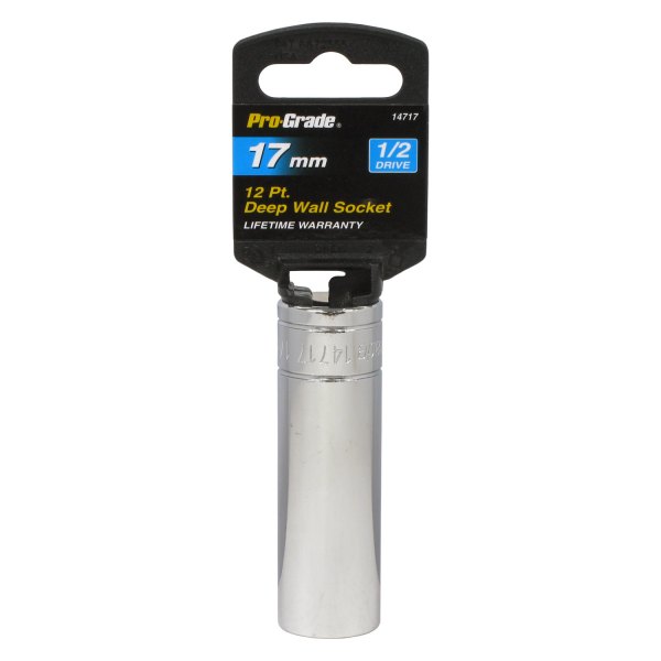 Pro-Grade® - 1/2" Drive 17 mm 12-Point Metric Deep Socket