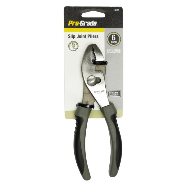 Pro-Grade® - 6" Multi-Material Handle Round Nose Slip Joint Pliers