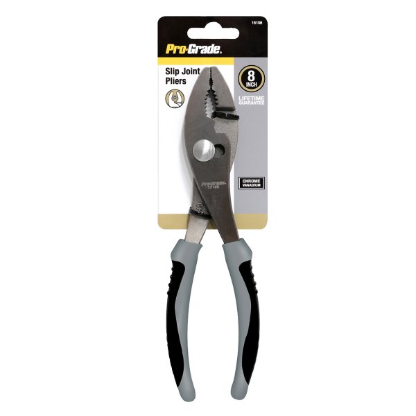Pro-Grade® - 8" Multi-Material Handle Round Nose Slip Joint Pliers