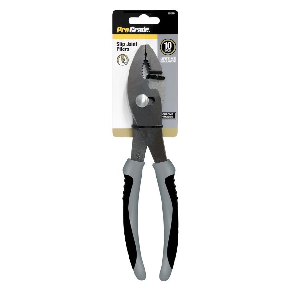 Pro-Grade® - 10" Multi-Material Handle Round Nose Slip Joint Pliers