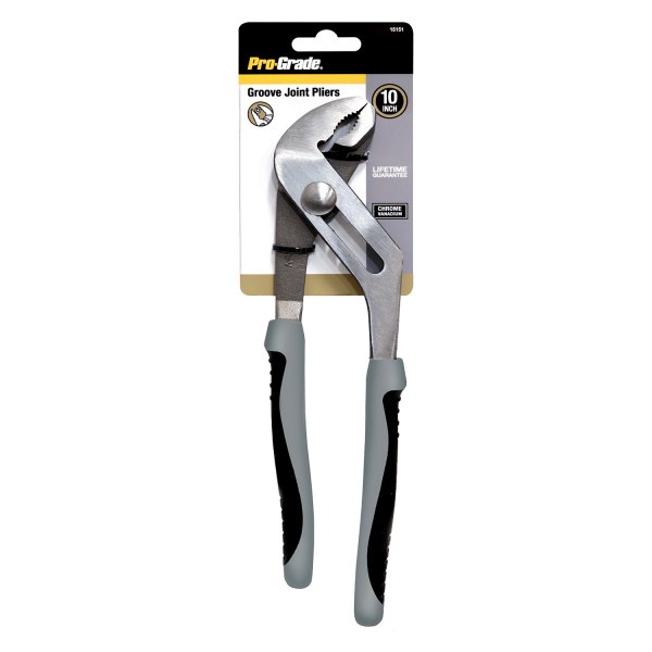 Pro-Grade® - 10" Curved Jaws Multi-Material Handle Tongue & Groove Pliers