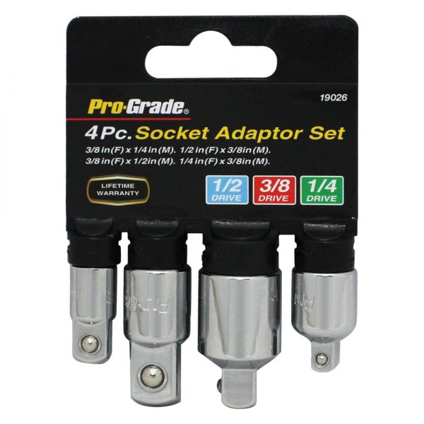 Pro-Grade® - Mixed Drive Size Socket Adapter Set 4 Pieces
