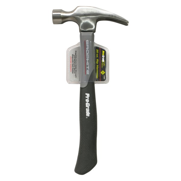 Pro-Grade® - 20 oz. Jacketed Graphite Handle Smooth Face Straight Claw Hammer