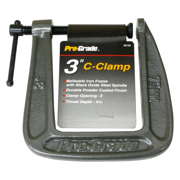 Pro-Grade® - 3" Malleable Iron C-Clamp