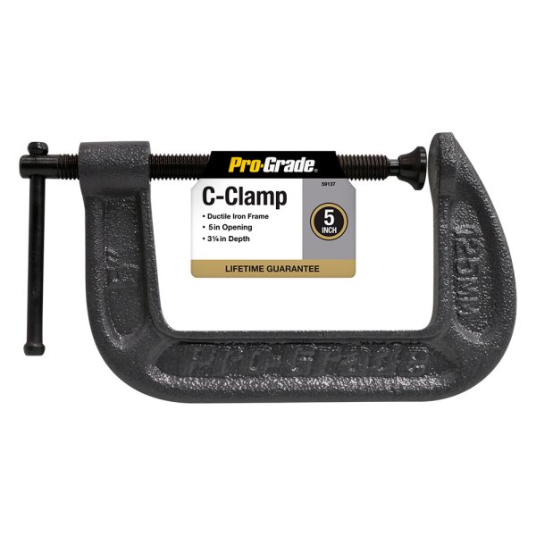 Pro-Grade® - 5" Malleable Iron C-Clamp