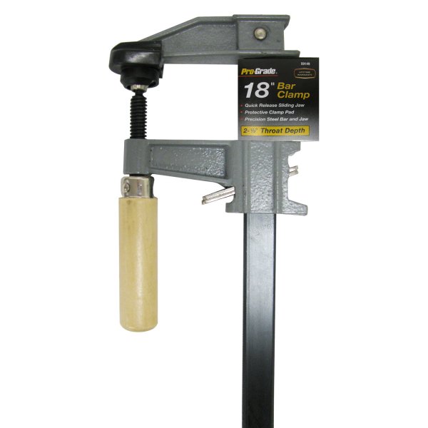 Pro-Grade® - 18" Clutch Lock Wood Manual Bar Clamp
