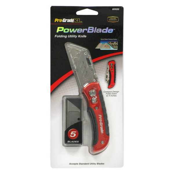 Pro-Grade® - PowerBlade™ Quick Change Folding Utility Knife Kit (6 Pieces)