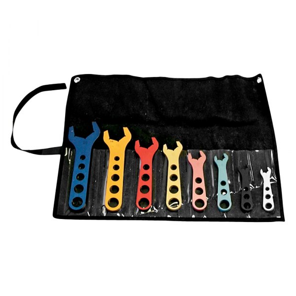 Proform® - 8-piece -3 AN to -20 AN Hex Multi Color Single Open End Wrench Set