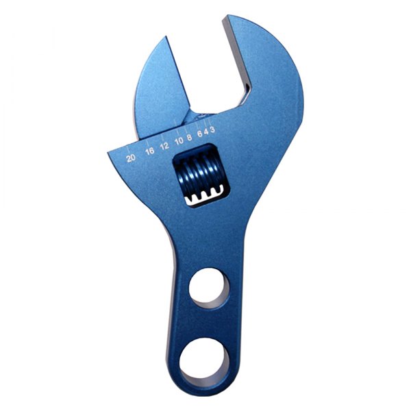 Proform® - -10AN to -20AN Army Navy Blue Anodized Stubby Plain Handle Adjustable Wrench