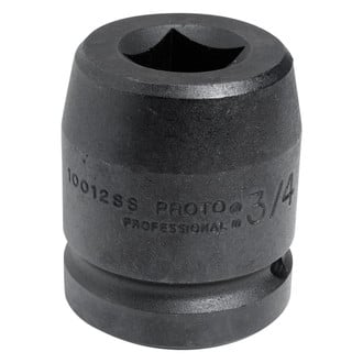PROTO® 10012SS - 1" Drive 3/4" 4-Point Standard Impact Socket