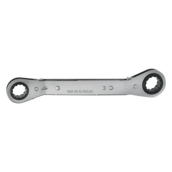 PROTO® - 7 x 8 mm 6-Point Angled Head Reversible Ratcheting Full Polished Double Box End Wrench