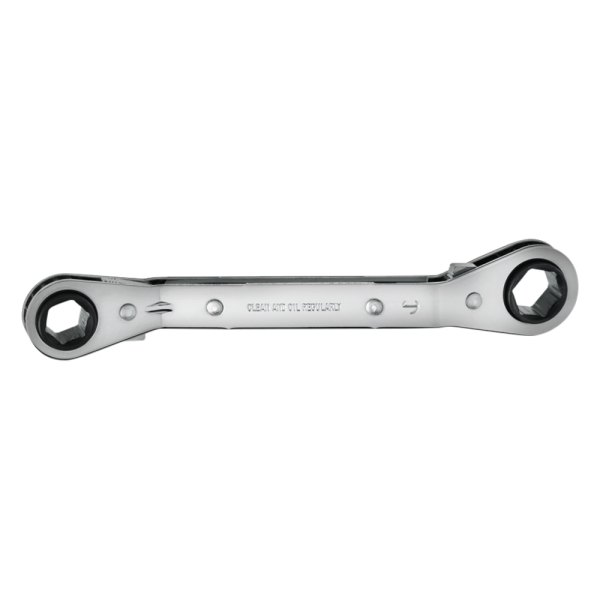 PROTO® - 12 x 14 mm 6-Point Angled Head Reversible Ratcheting Full Polished Double Box End Wrench