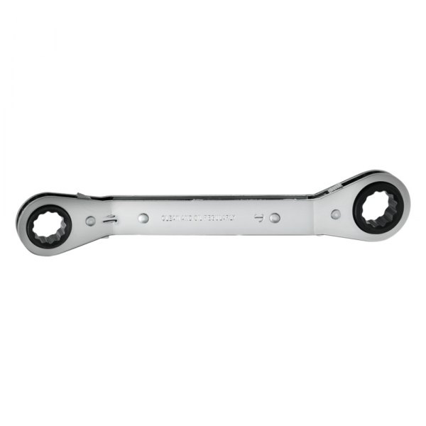 PROTO® - 15 x 17 mm 12-Point Angled Head Reversible Ratcheting Full Polished Double Box End Wrench