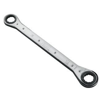 PROTO® 1198 - 1" x 1-1/16" 12-Point Straight Head Ratcheting Full Polished Double Box End Wrench