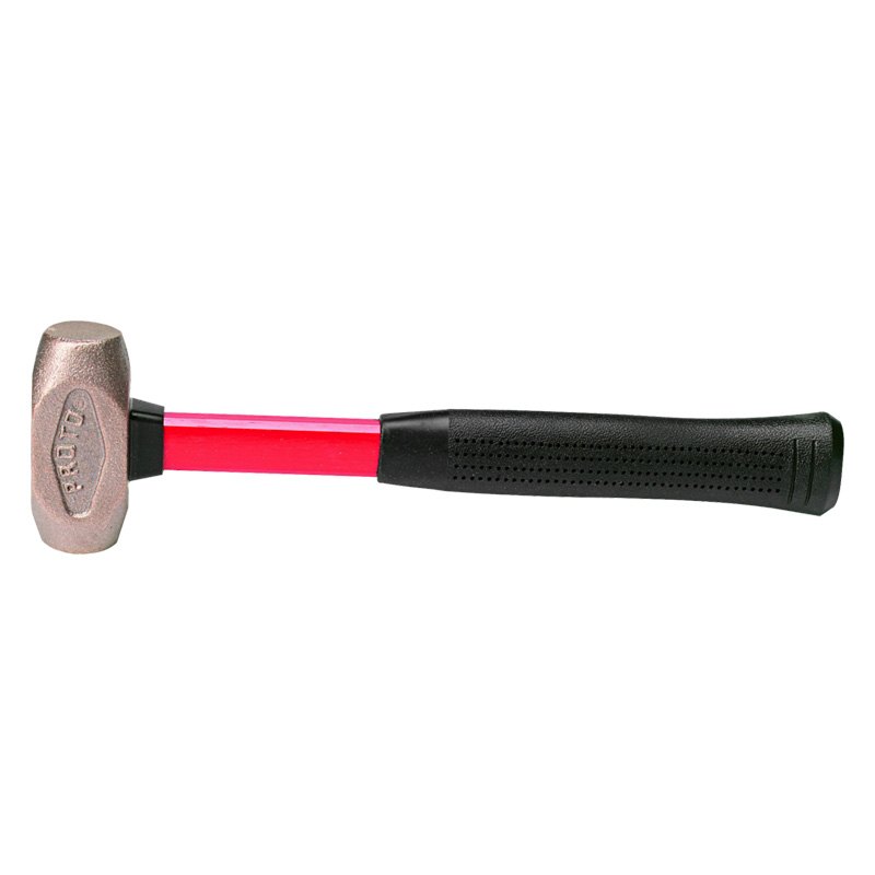 PROTO® 1430G 1.5 lb Brass Fiberglass Handle Drilling Hammer