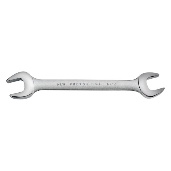 PROTO® - 1-1/16" x 1-1/8" Rounded Satin Double Open End Wrench