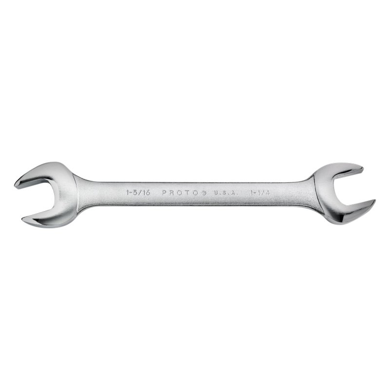 PROTO® 3055 11/4" x 15/16" Rounded Satin Double Open End Wrench