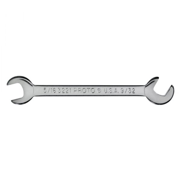 PROTO® - 5/16" x 9/32" Rounded 60° Angled Head Satin Double Open End Wrench