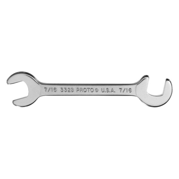PROTO® - 7/16" Rounded 75° Angled Head Satin Double Open End Wrench