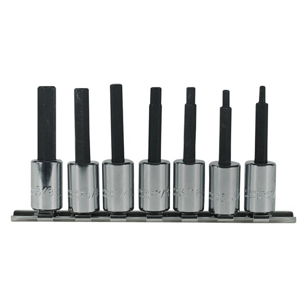PROTO® 49007C 3/8" Drive SAE Hex Bit Socket Set 7 Pieces