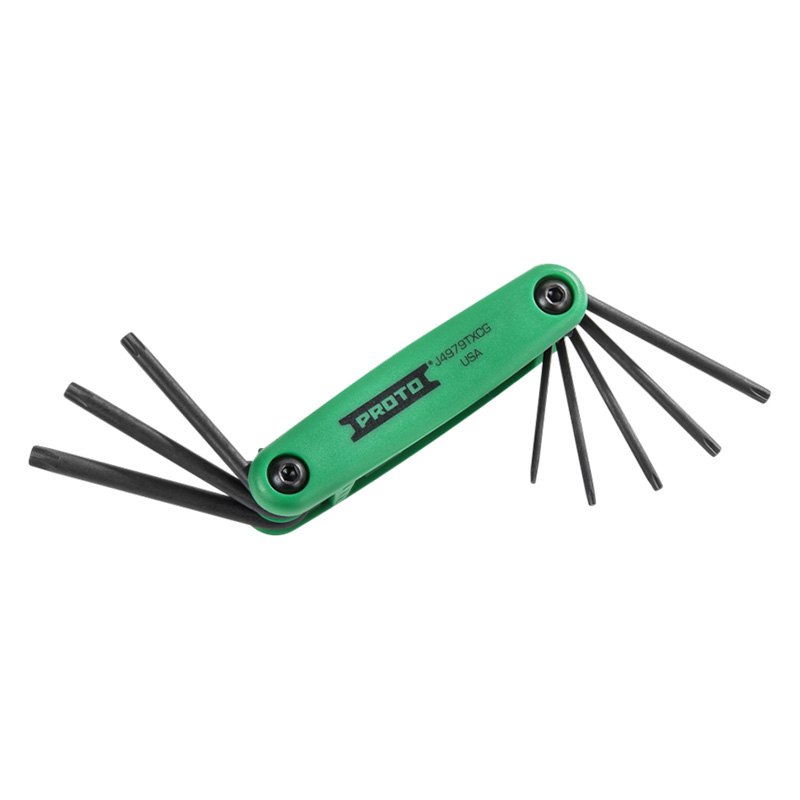 PROTO® 4979TXCG 8Piece T9 to T40 Folding Torx Keys