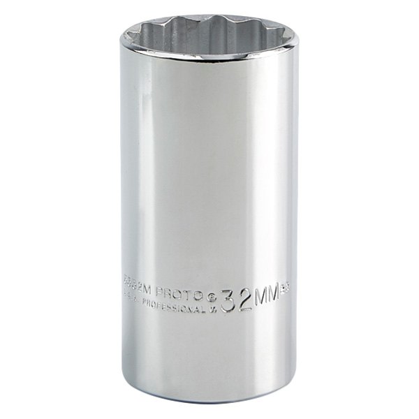 PROTO® - 1/2" Drive 32 mm 12-Point Metric Deep Socket