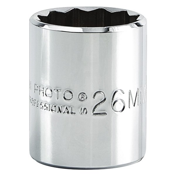 PROTO® - 1/2" Drive 26 mm 12-Point Metric Standard Socket