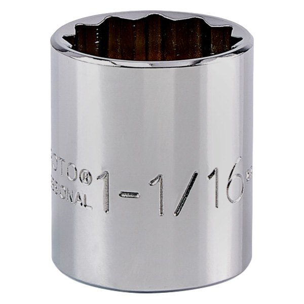 1/2 in. Drive 1-1/16 in. 12-Point SAE Standard Socket 1/2 in. Drive 1-1/16 in. 12-Point SAE Standard Socket