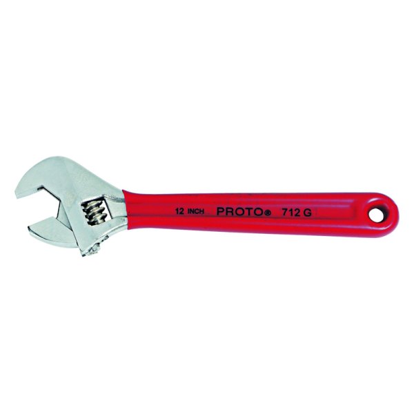 PROTO® - 1/2" x 4" OAL Satin Dipped Handle Adjustable Wrench