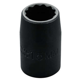 PROTO® - 1/2" Drive 15 mm 12-Point Standard Thin Wall Impact Socket