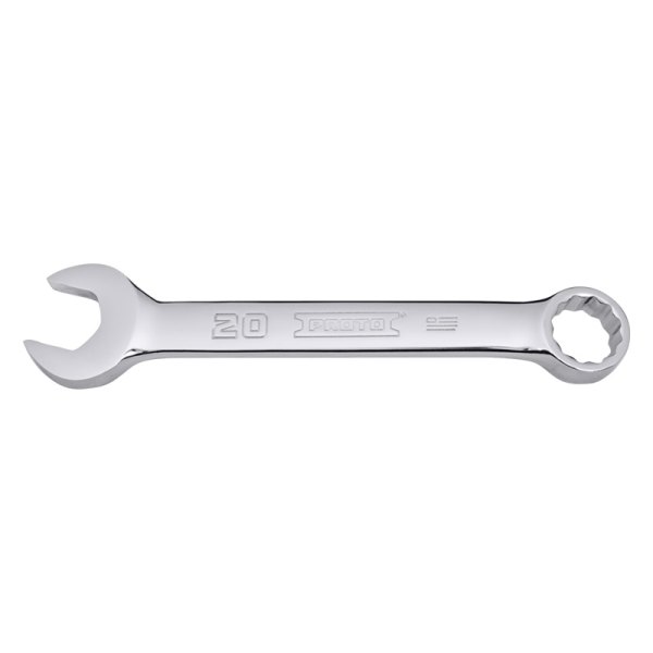 PROTO® - 20 mm 12-Point Angled Head Stubby Chrome Combination Wrench