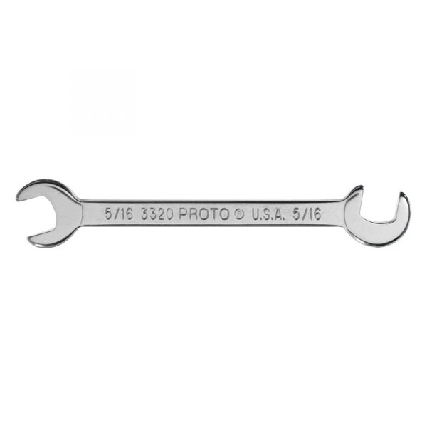 PROTO® - 5/16" Hex 15° and 75° Angled Head Satin Double Open End Wrench