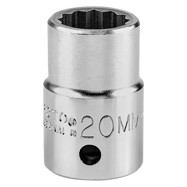 PROTO® - 3/4" Drive 20 mm 12-Point Metric Standard Socket