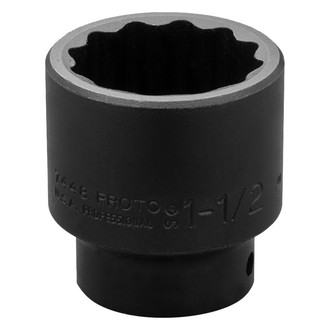 PROTO® - 1/2" Drive 1-1/2" 12-Point Standard Impact Socket