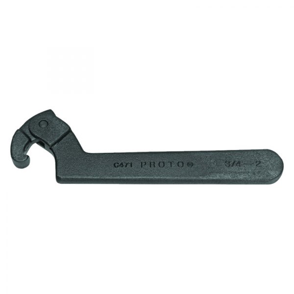 PROTO® - 6-1/8" to 8-3/4" Black Oxide Adjustable Hook Spanner Wrench