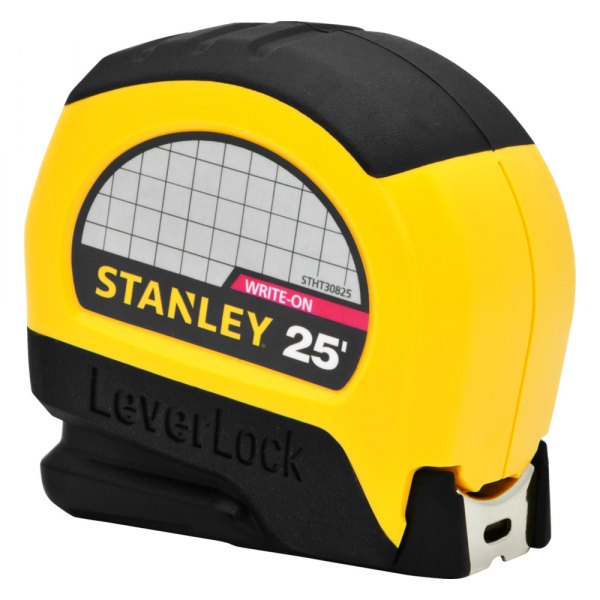 PROTO® - STANLEY LeverLock™ 25' SAE Yellow/Black Auto Locking Measuring Tape