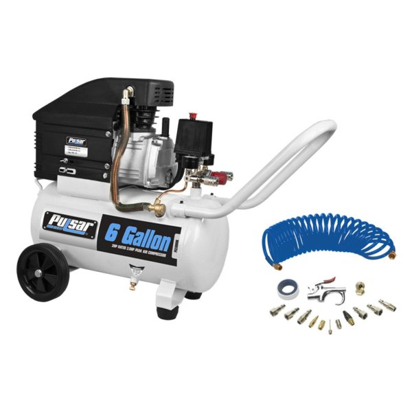 Pulsar® - 3.5 hp 1-Stage 120 V 1-Phase 6 gal Horizontal Air Compressor with Kit