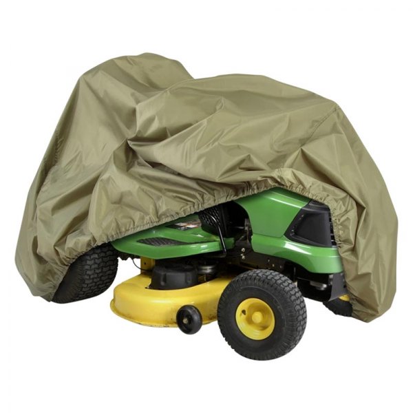 Pyle® - Armor Shield™ 72" L x 44" W x 46" H Olive Marine Canvas Waterproof Protective Storage Lawn Tractor Cover