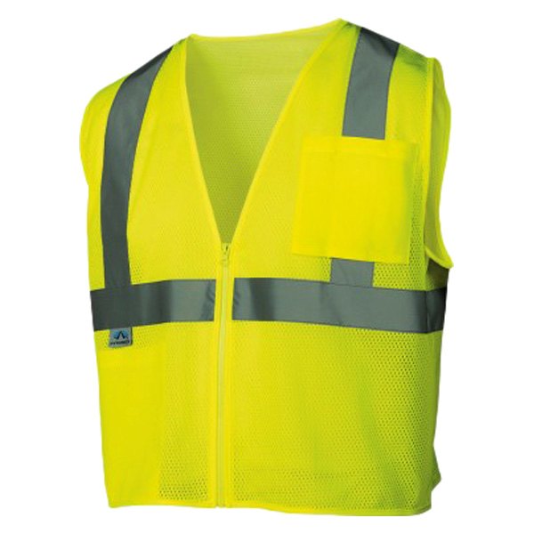 Pyramex® - RVZ21™ Large Lime Polyester Mesh Type R Class 2 High Visibility Safety Vest