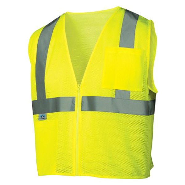 Pyramex® - RVZ21™ Medium Lime Polyester Mesh Type R Class 2 High Visibility Safety Vest