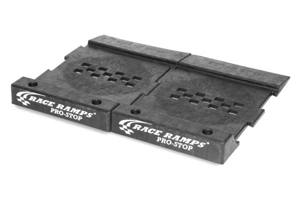 Race Ramps® - Pro-Stop™ 17.75" x 11.75" x 3" Black Rubber Parking Guides Set (2 Pieces)