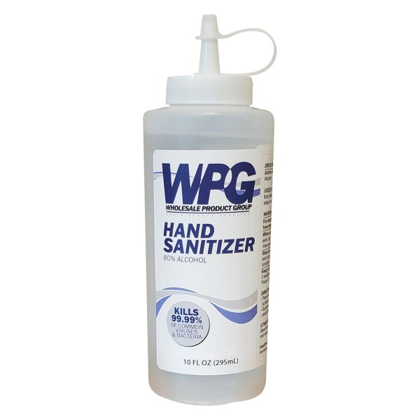 Race Sport® - WPG™ 10 oz. Clear Hand Sanitizer Squeeze Bottle