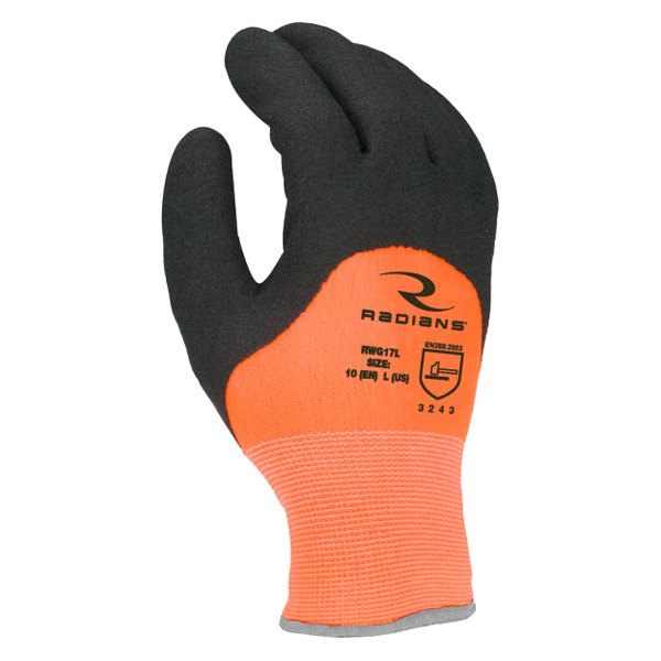 Radians® - Large Cold Weather Orange Nylon General Purpose Gloves