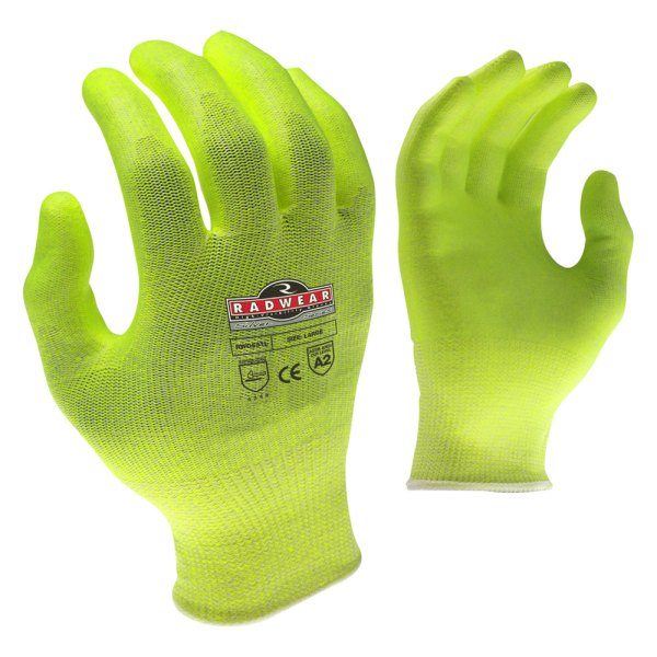 Radians® - Silver Series™ Small 13 Gauge Hi-Viz Yellow Cut Resistant Gloves