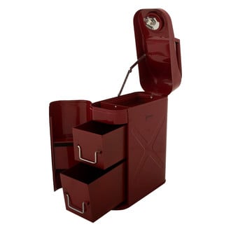 Rampage® - Trail Can Utility Steel Red Portable Tool Box (13" W x 6" D x 18" H)