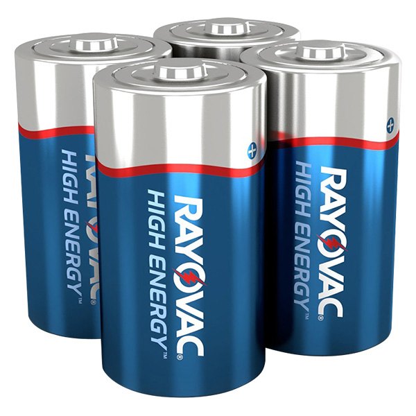 Rayovac® - High Energy™ D Alkaline Primary Batteries (4 Pieces)
