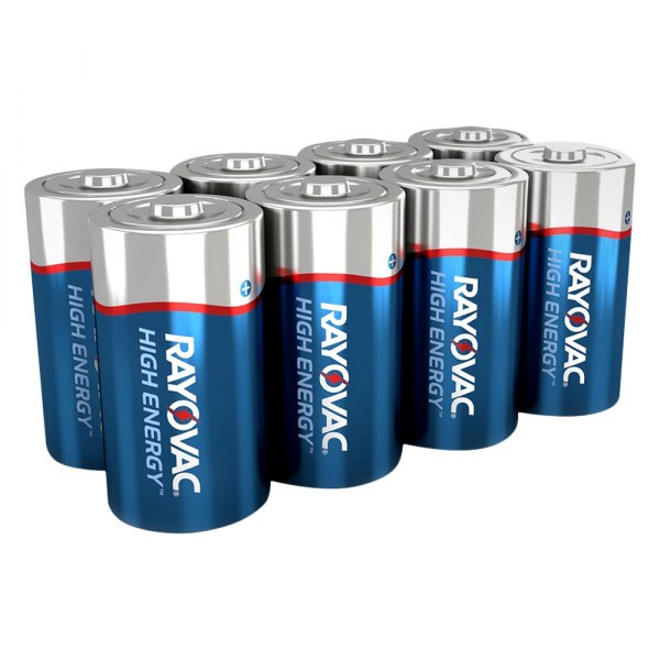 Rayovac® - High Energy™ D 1.5 V Alkaline Primary Batteries (8 Pieces)