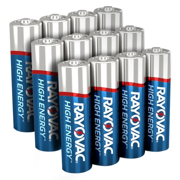 Rayovac® - High Energy™ AA 1.5 V Alkaline Primary Batteries (12 Pieces)
