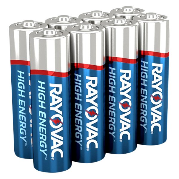 Rayovac® - High Energy™ AA 1.5 V Alkaline Primary Batteries (8 Pieces)
