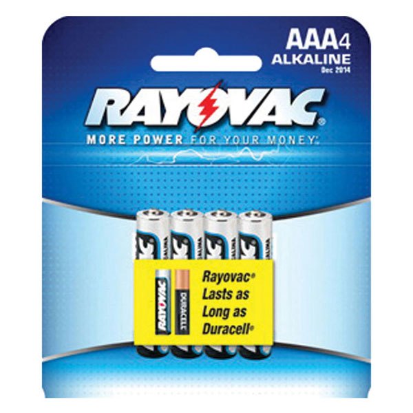 Rayovac® - High Energy™ AAA 1.5 V Alkaline Primary Batteries (4 Pieces)